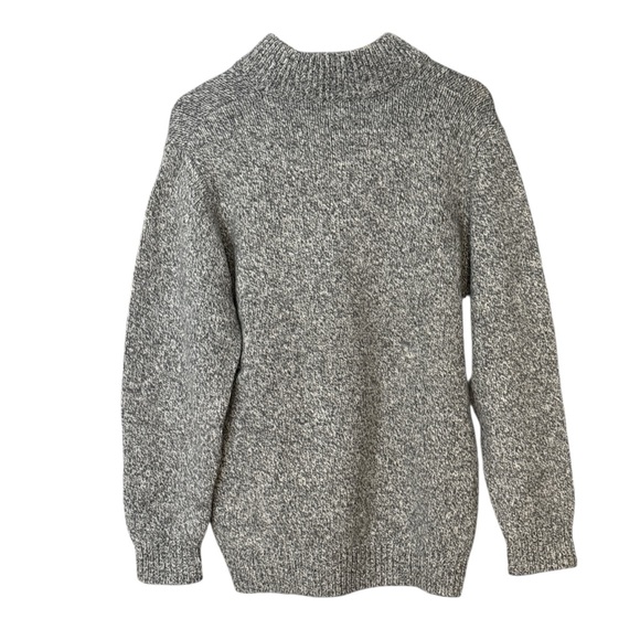 L.L. Bean 100% Lambswool Henley Sweater Heather Grey XL/L Grandpacore - Picture 6 of 8